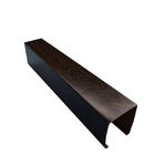 Wood Grain Metal Ceiling Panels Rectangular / Aluminum Composite Panel Cladding 