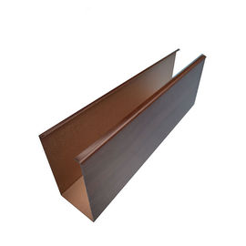 Wooden Finish Aluminum Grille Ceiling Grid Shape Customized Size